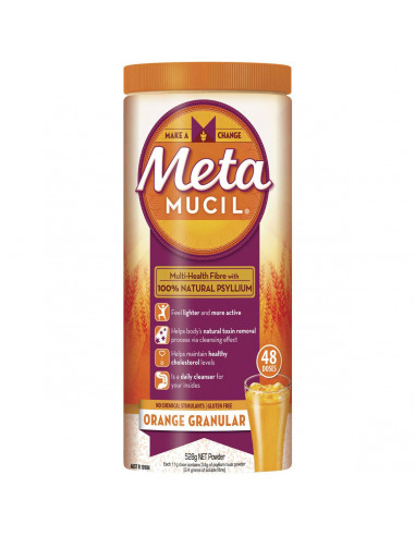 Metamucil Daily Fibre Supplement Orange Granular 48 Doses 528g