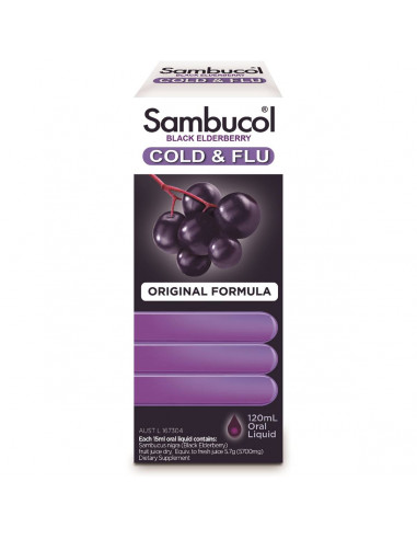 Sambucol Cough Syrups Cold & Flu Liquid 120ml
