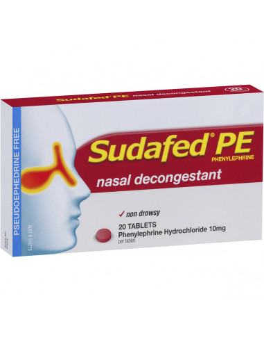 Sudafed Pe Nasal Decongestant 20 pack