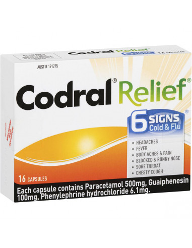 Codral Relief 6 Signs Capsules 16pk