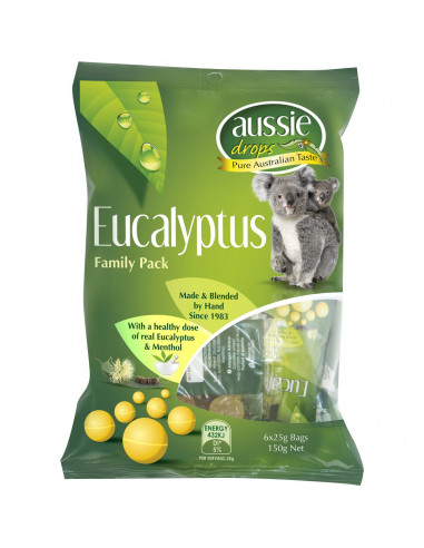 Aussie Drops Eucalyptus Share Pack 150g bag