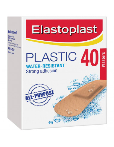 Elastoplast Plastic Plasters Water-resistant 40pk