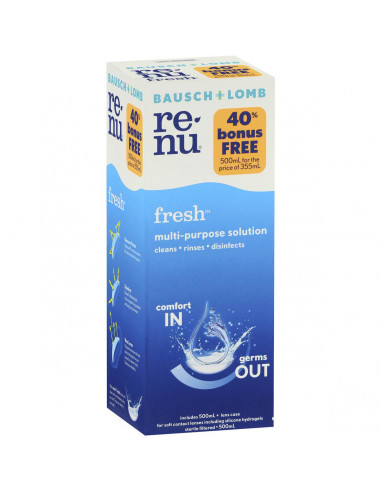 Bausch And Lomb Renu Contact Lens Solution Multi Purpose 355ml