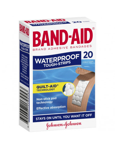Band-aid Tough Strips Waterproof 20pk