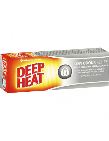 Mentholatum Low Odour Deep Heat Relief 100g