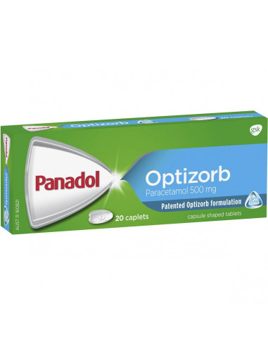 Panadol With Optizorb Paracetamol Pain Relief 20 caplets