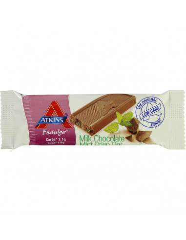 Atkins Endulge Bar Milk Chocolate Mint Crisp 30g