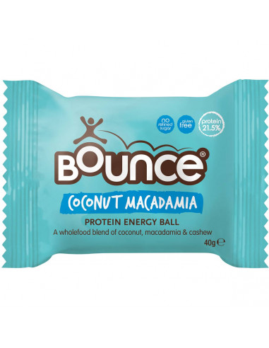 Bounce Natural Energy Ball Coconut Macadamia Protein 40g