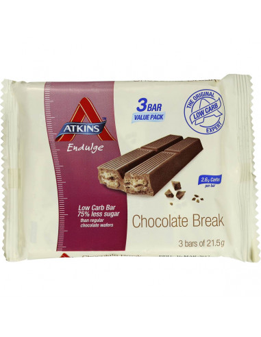 Atkins Endulge 3 Bar Chocolate Break 64.5g