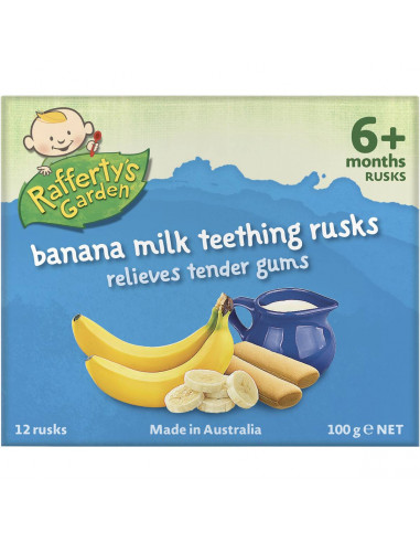 Rafferty's Garden Snacks Banana Milk Rusks 100g