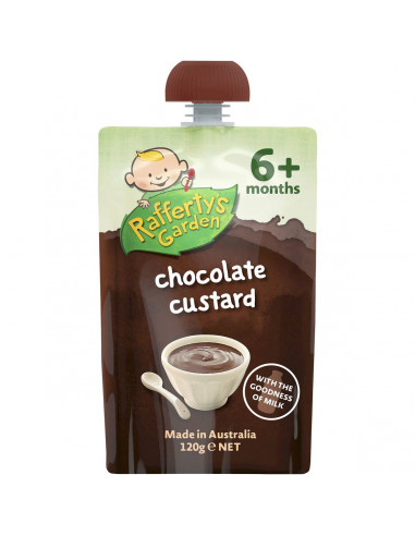 Rafferty's Garden Food 6 Months Chocolate Custard 120g