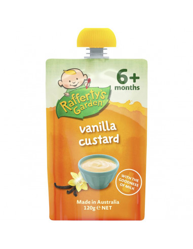 Rafferty's Garden Food 6 Months Pure Vanilla Custard 120g