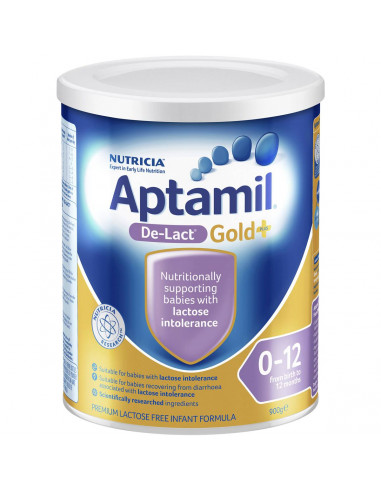 Aptamil Gold+ De-lact Lactose Free Formula 0-12mnths 900g