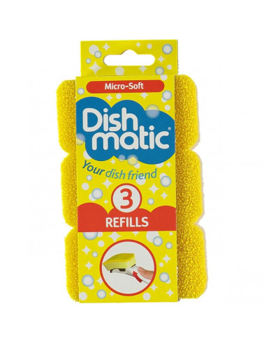 Dishmatic Micro- Soft Refills 3 pack