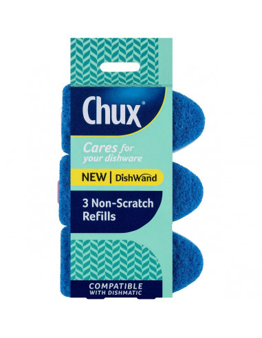 Chux Dishwand Non-scratch Refill 3 pack