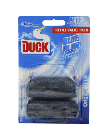 Duck Blue Plus Refill Toilet Cleaner 2x40g
