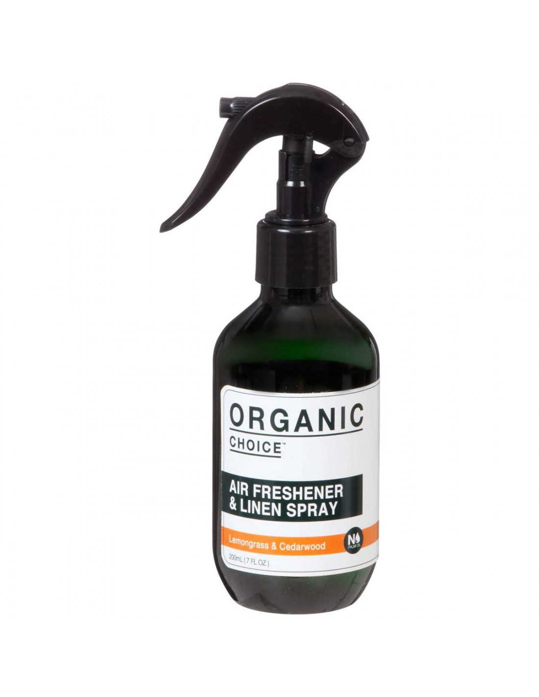 organic choice air freshener lemongrass & cedarwood 200ml