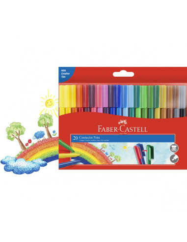 Faber Castell Connector Markers 20 pack