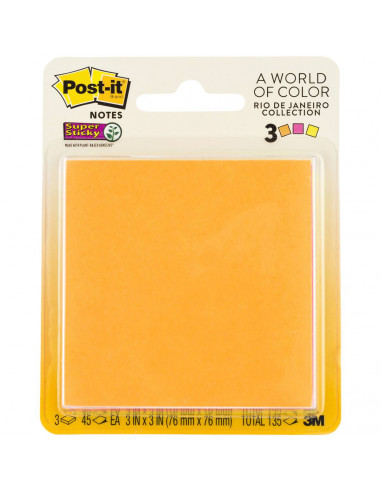 Post-it® Super Sticky Jewel Pop Pad 3 pack