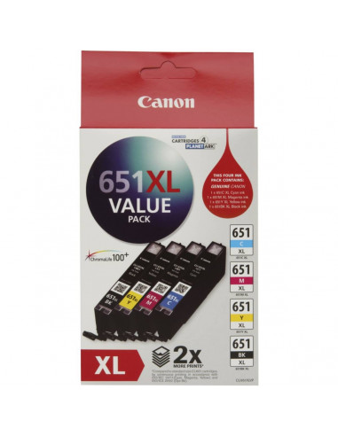 Canon 651xl Value Pack 4 pack