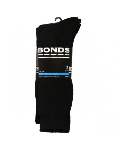 Bonds Mens Work Crew Socks Size 11+ 3 pack