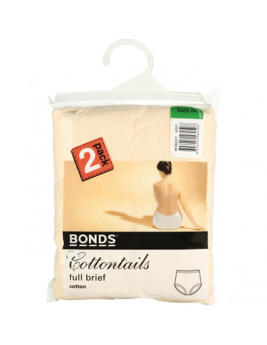 Bonds Womens Underwear Cottontails Size 20 2 pack