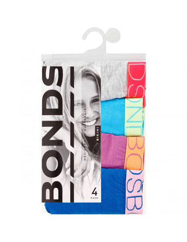 Bonds Girls Underwear Cotton Brief 12-14 & 14-16 4 pack