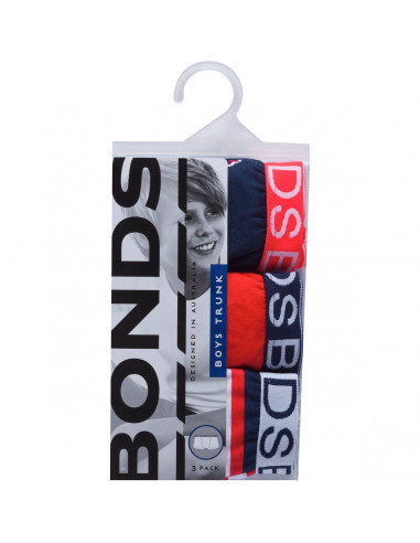 Bonds Boys Underwear Cotton Trunk 12-14 & 14-16 3 pack