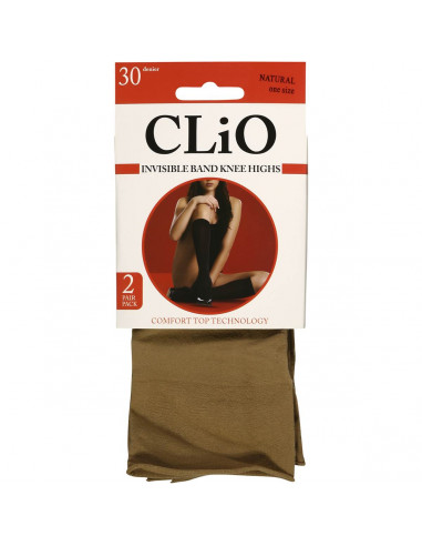 Clio Invisible Band Knee High Natural One Size each