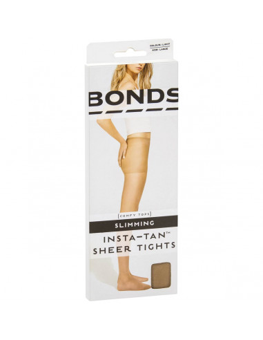 Bonds Instatan Sheer Stockings Slim Tight Light Brown Large each