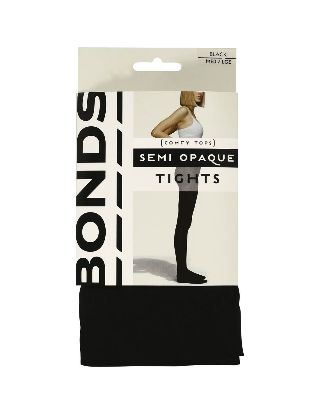 Bonds Comfy Tops Semi Opaque Tights Black Med-lge each | Ally's Bas
