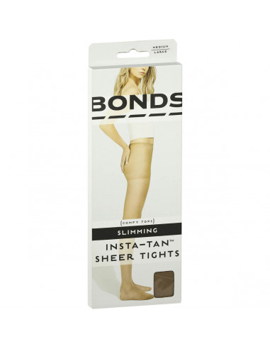Bonds Instatan Sheer Stockings Slim Tight Medium Brown Large each