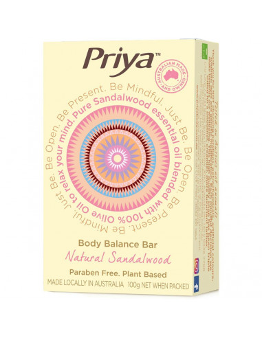 Priya Soap Bar Natural Sandalwood 100g
