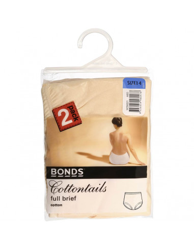 Bonds Womens Underwear Cottontails Size 14 2 pack