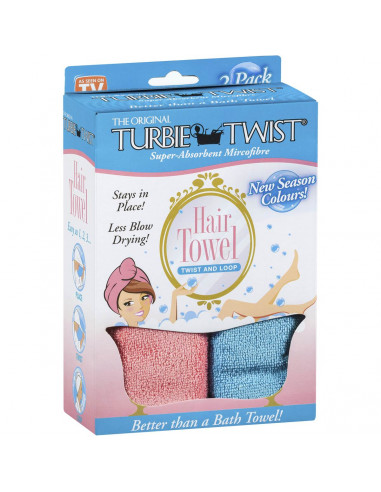 Turbie Twist Super Absorbent Hair Towel each
