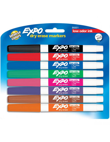 Expo Fine Whiteboard Markers Assorted 8 pack