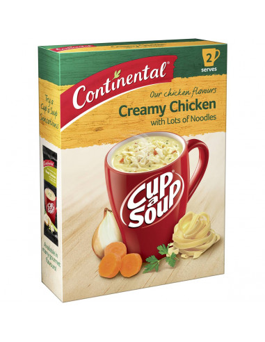 Continental Cup A Soup Creamy Chicken With Lots Of Noodles 2 pack