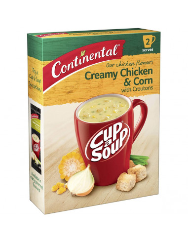 Continental Cup A Soup Creamy Chicken & Corn With Croutons 2 pack