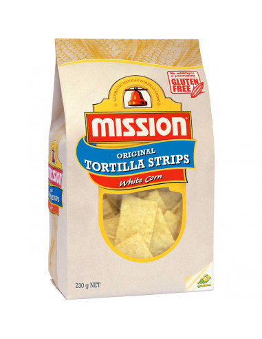 Mission Tortilla Strips White Corn 230g