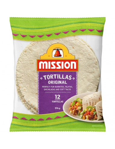 Mission Ingredients Burrito Tortillas 12pk 576g