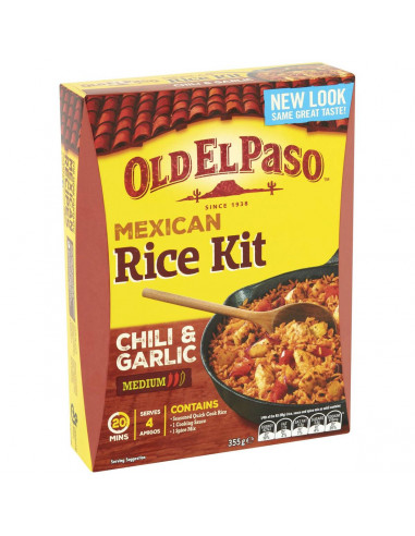 Old El Paso Chili & Garlic Mexican Rice Kit 355g