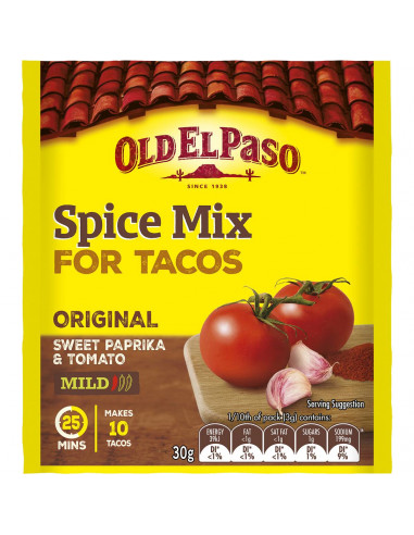 Old El Paso Mexican Taco Spice Mix 30g