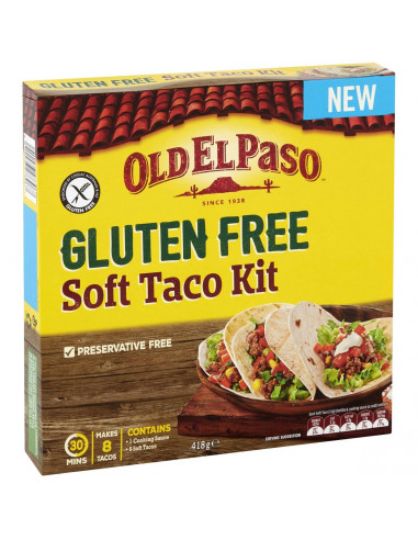 Old El Paso Gluten Free Soft Taco Kit 418g