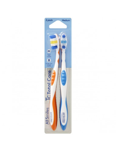 All Smiles Toothbrush Medium 2 pack