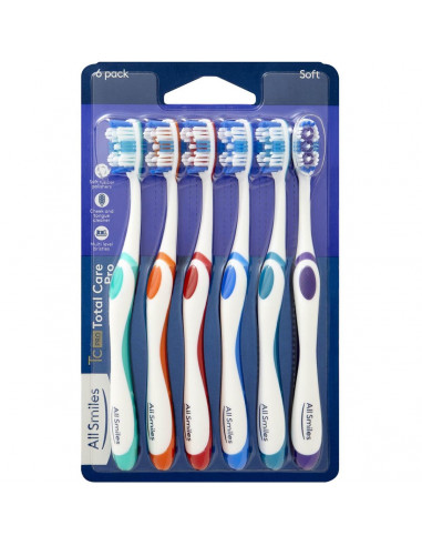 All Smiles Total Care Toothbrush Soft 6 pack