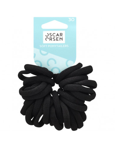 Oscar Orsen Soft Ponytailer Black 30 pack