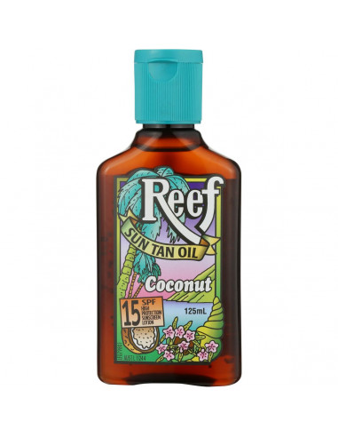 Reef Tanning Spf 15+ Coconut Sun Tan Oil 125ml