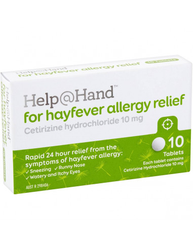 Help At Hand Hayfever Relief Tablet 10 pack