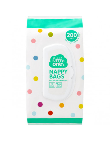Little One's Nappy Bags Odour Neutralising 200 pack