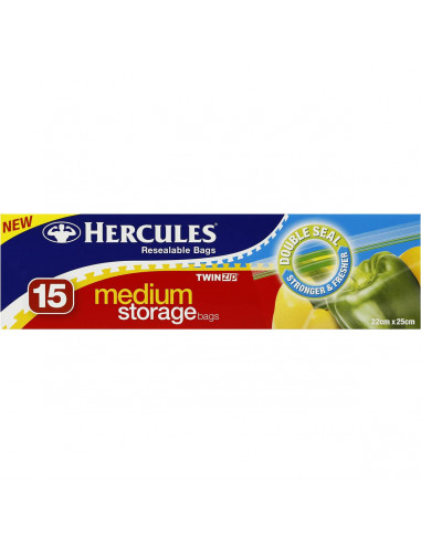 Hercules Variety Pack Resealable Storage TWIN Zip Bags 350pk ✅Same Day Dispatch✅